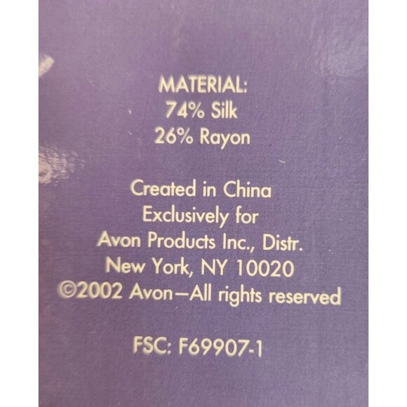 Lavender Scarf Embroidered Floral Rhinestone Fringed 76x21 inches Silk Rayon Pre - Picture 7 of 16